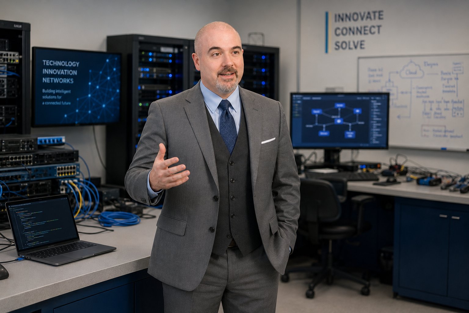 John Rector at innovation center